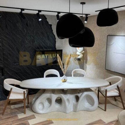 Table de Repas VULKA en Béton Ciré